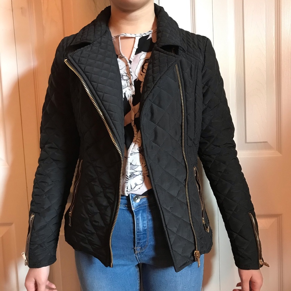 black outdoor jacket